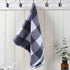Homaxy 100% Cotton Waffle Weave Check Plaid Kitchen Towels, 13 x 28 Inches, Super Soft and Absorbent Dish Towels for Drying Dishes, 4-Pack, White & Dark Grey
