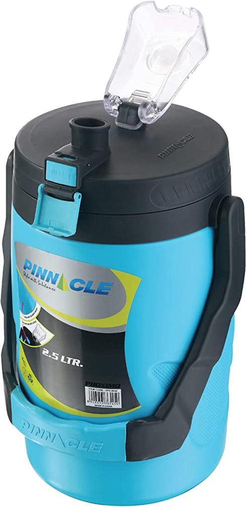 Reusable Insulated Water Jug 85oz Leakproof Portable Water Jug Insulated Water Jug with Spout Insulated Half Gallon Water Bottle Insulated Water Jug for Camping, Picnics, Hiking Sky Blue