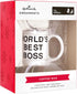 Hallmark The Office World's Best Boss Coffee Mug Christmas Ornament