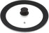 Goodful Universal Lid for Pots, Pans and Skillets, Tempered Glass Steam Vented, Graduated Silicone Rim Fits 9.5" to 12" Cookware, Replacement Top, Large, Black