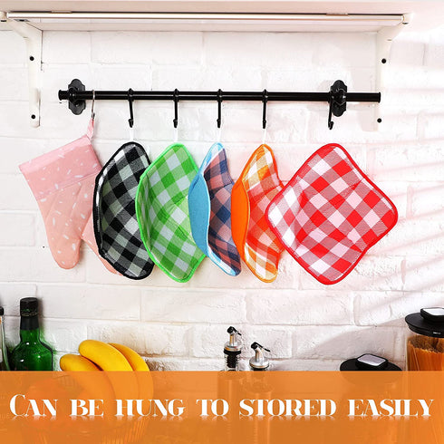 Hot Bowl Holder Microwave Safe Holder Multipurpose Hot Heat Proof Plate Holder to Prevent Hand from Heat and Maintain Food Warm for Heat Soup Food Meal (Red, Blue, Green, Yellow, Black,5 Pieces)