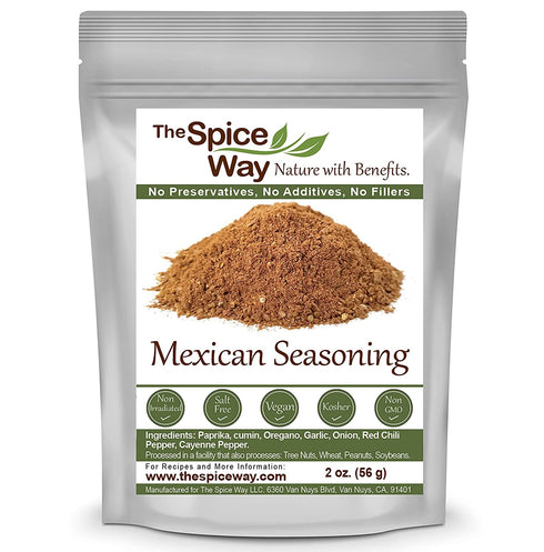 The Spice Way - Mexican Seasoning Spice Blend. No Salt, Non GMO, No preservatives. 2oz