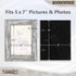 Icona Bay 5x7 Picture Frame (Pony Gray, 3 Pack), Country Rustic Style 5 x 7 Photo Frame, Table Top or Wall Mount, Barnwood Collection