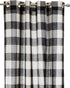 Lorraine Home Fashions 09570-63-00146 BLACK Courtyard Grommet Window Curtain Panel, Black, 53" X 63"