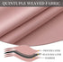 DAIMEIEN Window Treatment Panels Thermal Insulated Solid Grommet Blackout Curtains/Drapes with Tiebacks for Living Room (A Pair,W 52 x L 63 inches, Pink)