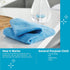 E-Cloth General Purpose Cleaning Cloth, Premium Microfiber Cleaning Cloth, Ideal for Kitchen, Countertops, Sinks, and Bathrooms 100 Wash Guarantee, Alaskan Blue, 4 Pack