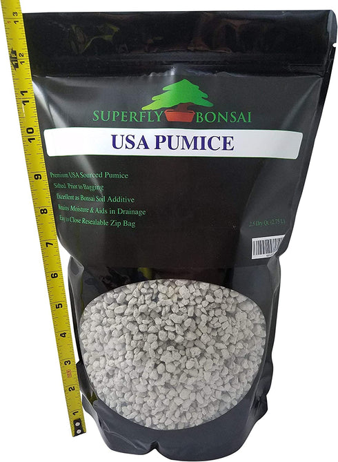 Bonsai, Cactus & Succulent Pumice - Professional Sifted and Ready to Use American ¦ (2.5 Dry Quart)