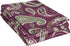 Superior Premium Cotton Flannel Pillowcases, All Season 100% Brushed Cotton Flannel Bedding, Pillowcase Set of 2 - Purple Paisley, Standard Pillowcases