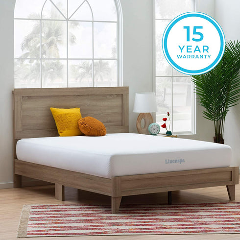 Linenspa Mattress Protector-Waterproof--Vinyl Free, Full, Cotton Terry Top