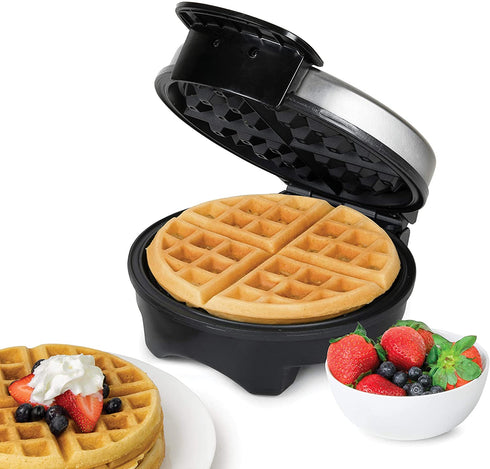 Nostalgia HomeCraft HCRBW7SS 7-Inch Round Stainless Steel Electric Belgian Waffle Maker