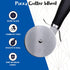 Pizza Cutter Quality Stainless Steel Pizza Cutter Wheel, Pizza Wheel, Super Sharp Pizza Slicer with Non Slip Handle, Easy to Clean Dishwasher Safe Heavy Duty Smooth Rotating - Top Rated