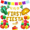 First Fiesta Birthday Decorations - Mexican 1st Birthday Party Supplies Gold First Fiesta Balloons, Mexican Uno Cactus Banner Cake Topper for Taco Bout Uno Cinco De Mayo Party Decor