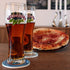 BARVIVO Mandala Ceramic Coasters for Drinks Absorbent Set of 8 with Holder - Quickly Absorbing Condensation - Perfect Drink Coasters for Wooden Table Stain Protection with Scratch Preventing Cork Base