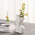 Feminine Body Vases, Feminine Curve Vases,Unique Undressing Look,Decorative Vases, Creative Floral Vases, Ceramic Vases for Modern Bohemian Home Decoration, (Birthday Gifts, (White)