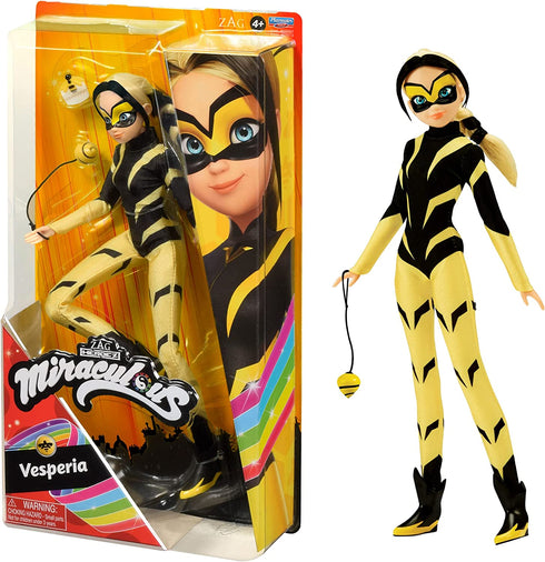 Miraculous Vesperia Heroez” 10.5" Fashion Doll with Accessories by Playmates Toys