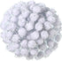 1000 Pieces Glitter Pom Poms 0.6 Inch Fuzzy Pompoms Arts and Crafts Balls for Hobby Supplies and Craft DIY Material (White)