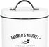 Amici Home, , Farmers Market Metal Storage Canister, 76 oz, White
