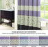 Serene Flora Fabric Shower Curtain , Embroidered Transitional Shower Curtains for Bathroom , 72 X 72 , Purple