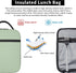 YvoneDBrownn Solid Sage Mint Green Matching Lunch Bag Cooler Bag Women Tote Bag Insulated Lunch Box Water-resistant Thermal for womenPicnicBoatingBeachFishingWork, Black, One Size