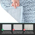DEXI Bath Mat Bathroom Rug Non Slip Absorbent and Soft Floor Mats Washable Chenille for Bathtub Toilet Shower Room Entryway,20"x32"Light Blue