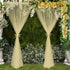 Champagne Tulle Sheer Backdrop Curtains for Parties Birthday Wedding Ceremony Bridal Shower Baby Shower Photo Booth Background Wall Decorations 10 ft X 7 ft