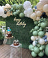 Oopat Diy Matte Sage Green Cream Balloon Garland Kit Wedding Graduation Baby Shower Anniversary 40th Birthday Gender Reveal Balloon Background Party Suppliers (Sage Green Cream Black)