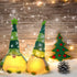 Lighted Christmas Gnome Decorations, 12'' Light Up Plush Elf Toy Holiday Present, Scandinavian Swedish Tomte Ornaments for Table Top, Windows, Fireplace, Tree Christmas Holiday Party Home Decor, 3 Set