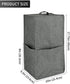 Blender Dust Cover with Accessory Pocket Compatible with Ninja Foodi, Waterproof,Easy Clean,Grey