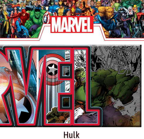 Silver Buffalo Marvel Canvas Avengers Letters Wall Art, 30 x 12 inches