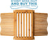 Bamboo Bread Slicer for Homemade Bread Loaf Wooden Bread Cutting Board with Crumble Holder Foldable, Adjustable and Compact Loaf Cutter Thin or Thick Slices