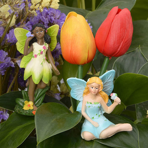 Fairies for Fairy Garden Miniatures Accessories Outdoor and Indoor, Miniature Doll Figurines Supplies Fairy House Figures