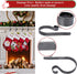 Christmas Stocking Holders for Mantle Set 4,Protective Pads Christmas Stocking Holders for Fireplace Mantle,Multi-uses Stocking Hooks for Mantle,Mantel Stocking Holders Clip for Xmas Party Decoration