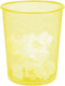 Mind Reader Set Garbage Waste Basket Recycling Bin, Round, Yellow