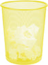 Mind Reader Set Garbage Waste Basket Recycling Bin, Round, Yellow