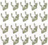 Azar 700017 Metal Prong Hook, 20-Piece Set