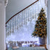 kemooie Outdoor Christmas Lights, 400 LEDs 26.2FTx3.3FT Hanging Curtain Lights, Connectable 8 Lighting Modes for Christmas Decorations Bedroom Party Garden Decorations(White)