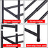 Tajsoon 2-Tier Stackable Shoe Rack Organizer, Expandable & Adjustable Metal Iron Shoes Storage for Entryway Doorway, Black