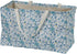 Household Essentials 2244 Krush Canvas Utility Tote | Reusable Grocery Shopping Laundry Carry Bag | White With Floral Design, 22" L X 11" W X 13" H