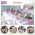 B-COOL Table Runners 4 Pack 12x72 Inch Sequin Table Decorations for Party Lavender Wedding Decorations for Tables Holiday Table Decor