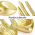 ELLDOO Buddha Hand Jewelry Tray Rings Holder Jewelry Display Hand jewelry Holder Trinket Dish Storage Decoration ,Gold