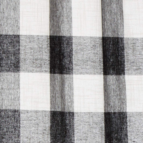 Lorraine Home Fashions 09570-63-00146 BLACK Courtyard Grommet Window Curtain Panel, Black, 53" X 63"
