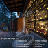 Solar LED Net Lights, 5.9Ft x 3.9Ft 120 LED Mesh Lights with 8 Modes, IP65 Waterproof Fairy Fence Lights for Outdoor Fence Garden Backyard Wedding Party (Warm White)