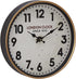 Deco 79 52584 Wall Clock, White/Oak Brown/Black/Red/Brass