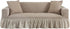 Stretch Sofa Cover with Skirt Country Style Slipcovers 1 Piece Couch Covers for Living Room