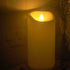 Battery Operated Flameless LED Pillar Candle, Outdoor Waterproof Flickering Light with Remote & Timer for Wedding Party Home Decoration 4x8, 1 Pack