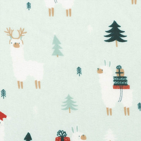 Trend Lab Deluxe Flannel Fitted Crib Sheet, FA La Llama