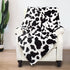Fleece Cow Print Blanket Black and White Bed Cow Throws Soft Couth Sofa Cozy Warm Small Blankets Plush Gift for Daughter Mom, Bedroom Decor 40x50 inch