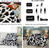 Fleece Cow Print Blanket Black and White Bed Cow Throws Soft Couth Sofa Cozy Warm Small Blankets Plush Gift for Daughter Mom, Bedroom Decor 40x50 inch