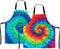 2 Piece Kitchen Bib Aprons for Men and Women, Adjustable Neck Bands Waterproof Aprons with Pockets for Chef BBQ Painting