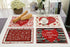 Valentine's Day Placemats Set of 4 Washable Cotton Linen Heat Resistant Table Place Mats Happy Lover Romantic Rose Love Red Placemats for Holiday Banquet Dining Kitchen Table Decor (Valentine's Day)